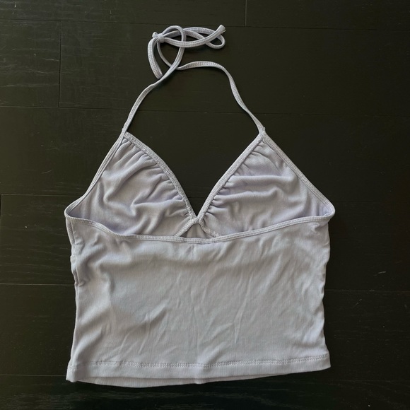 Aritzia Sunday Best Polly Halter Top PURPLE - Picture 4 of 5